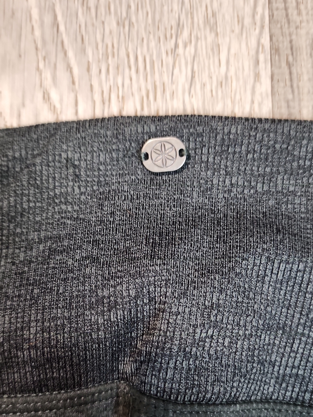 GAIAM The Om Fit Om-Dri Momentum Marled Rib Legging In Urban Chic Heather Size M - Picture 4 of 8